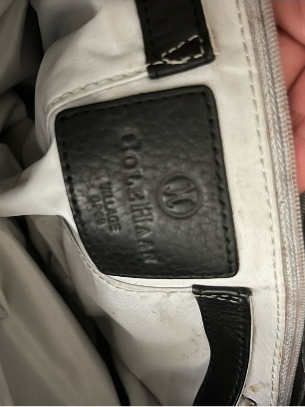 Cole Haan Black Leather Shoulder Tote - Picture 3 of 9